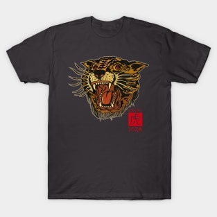 Japanese New year of the Tiger. Tattoo style T-Shirt